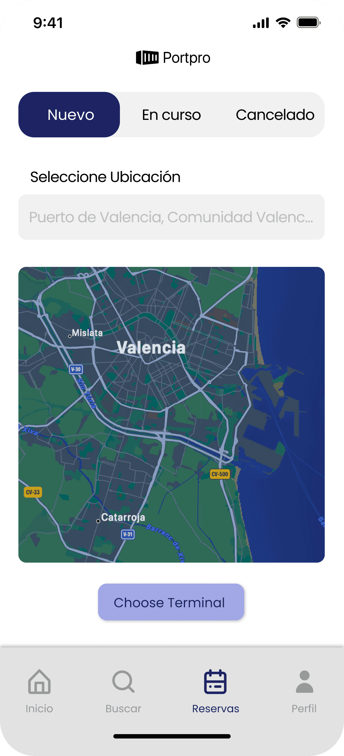 App — Location (Valencia)