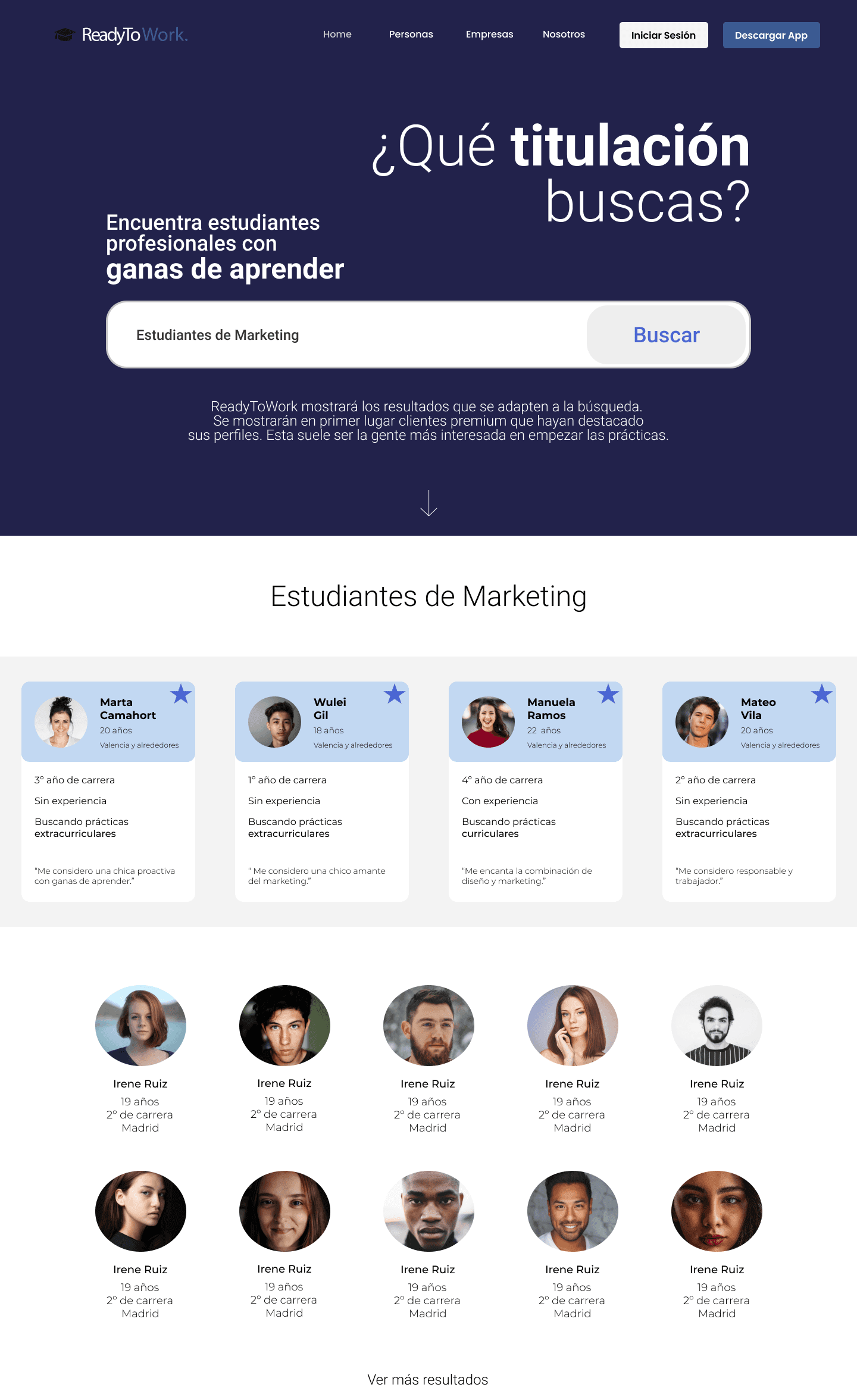 Web - Personas